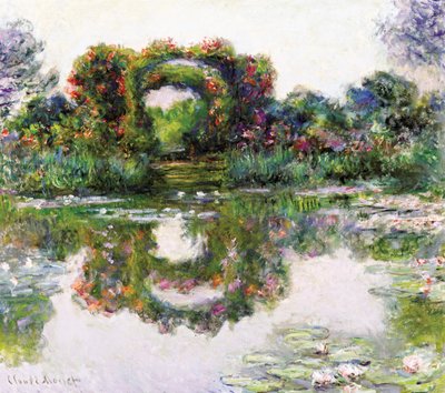 Bloeiende bogen, Giverny door Claude Monet